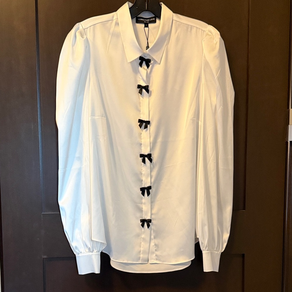 Generation Love Arly Bow Blouse NWT Small